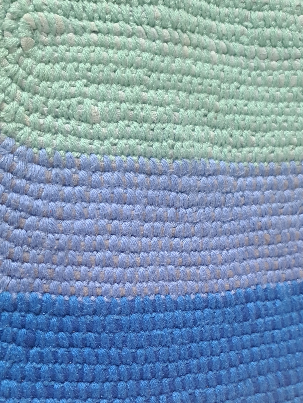 Handmade Crochet Fabric Rug - Picture 2 of 6